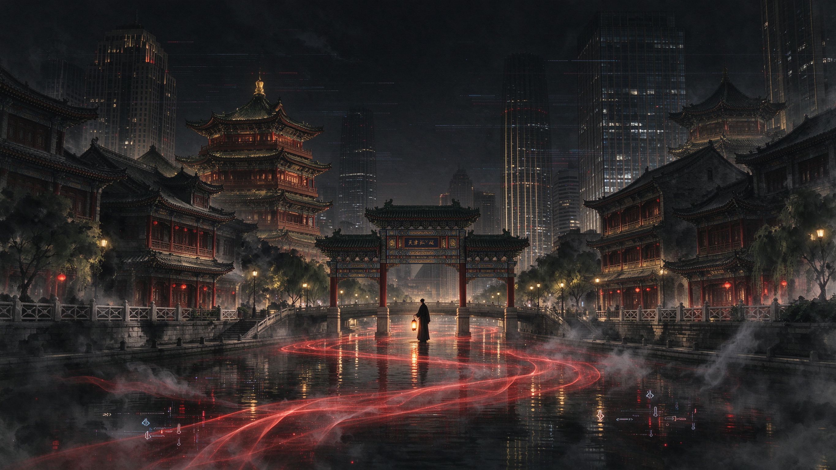 天津赛博夜色